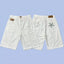 Corteiz Back Star Embroidery Heavyweight Denim Shorts - White