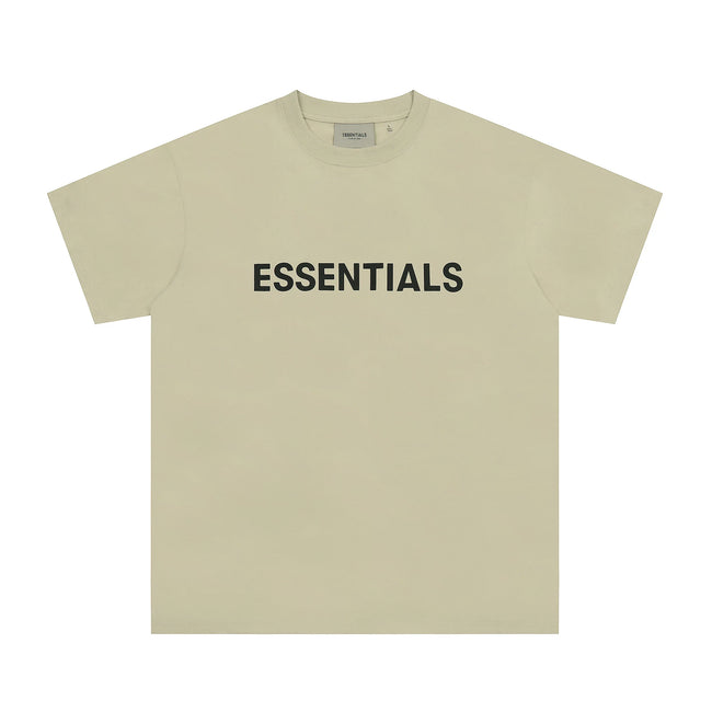 Fear Of God Essentials 3D Chest Logo Short Sleeve T-Shirt Light Beige Hover Image