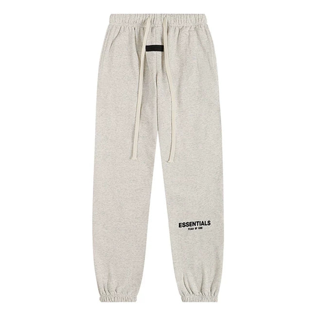 Fear Of God Essentials Logo Jogger Sweatpants Light Oat Heather Hover Image
