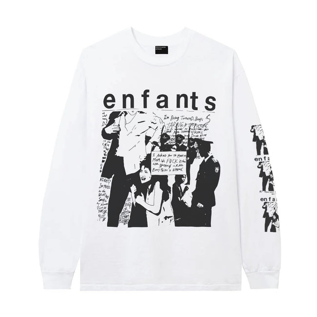 Enfants Riches Déprimés "Enfants" Crowd Collage Long-Sleeve - White Hover Image
