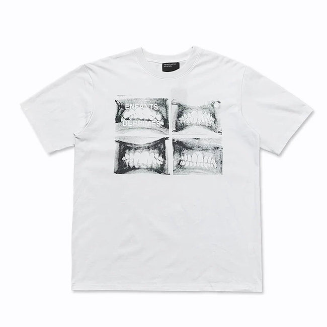 Enfants Riches Déprimés Four-Panel Teeth Graphic T-Shirt - White Hover Image