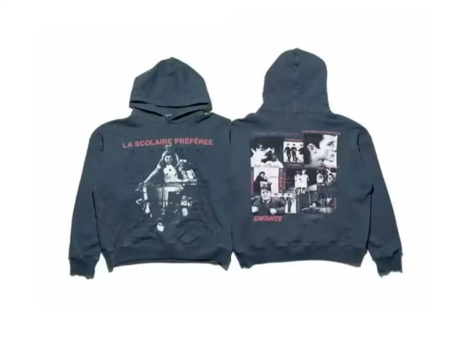 Enfants Riches Déprimés "La Scolaire Préférée" Hoodie - Washed Dark Grey Hover Image