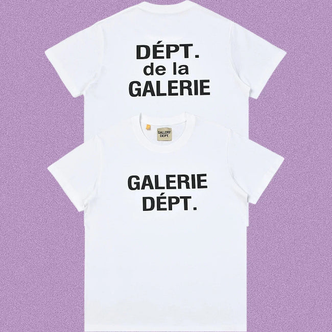 Gallery Dept. Galerie Dépt. Short Sleeve T-Shirt - White/Black Hover Image