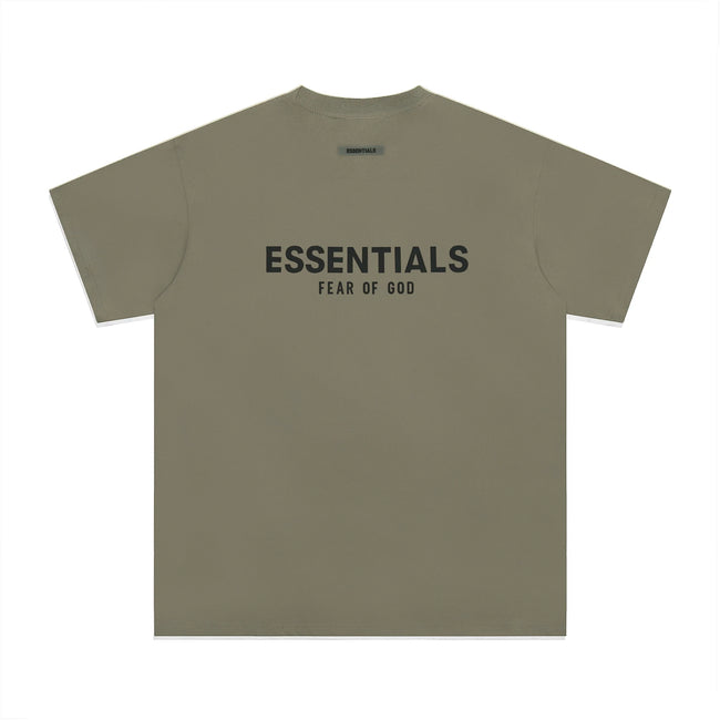 Fear Of God Essentials Core Logo Oversized T‑Shirt Olive Hover Image