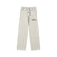 Fear Of God Essentials Logo Straight‑Leg Sweatpants Light Oat Heather