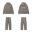 Fear Of God Essentials Hot Stamped Double Line Hoodie & Straight Pants Set Heather Grey
