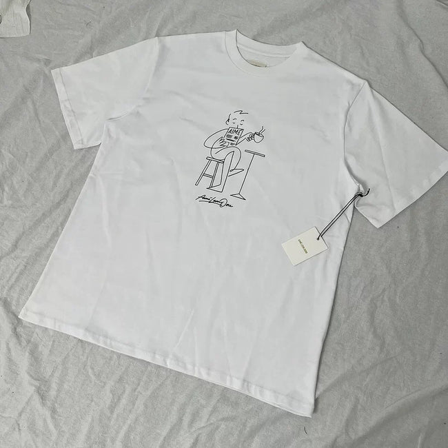 Aimé Leon Dore Line Art Graphic Tee - White Hover Image