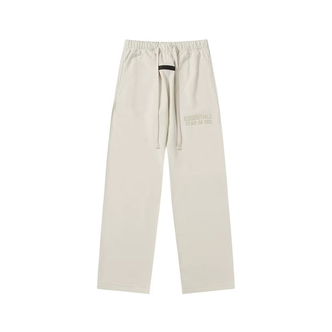 Fear Of God Essentials Tone‑on‑Tone Fear Of God Text Straight‑Leg Sweatpants Off‑White Hover Image