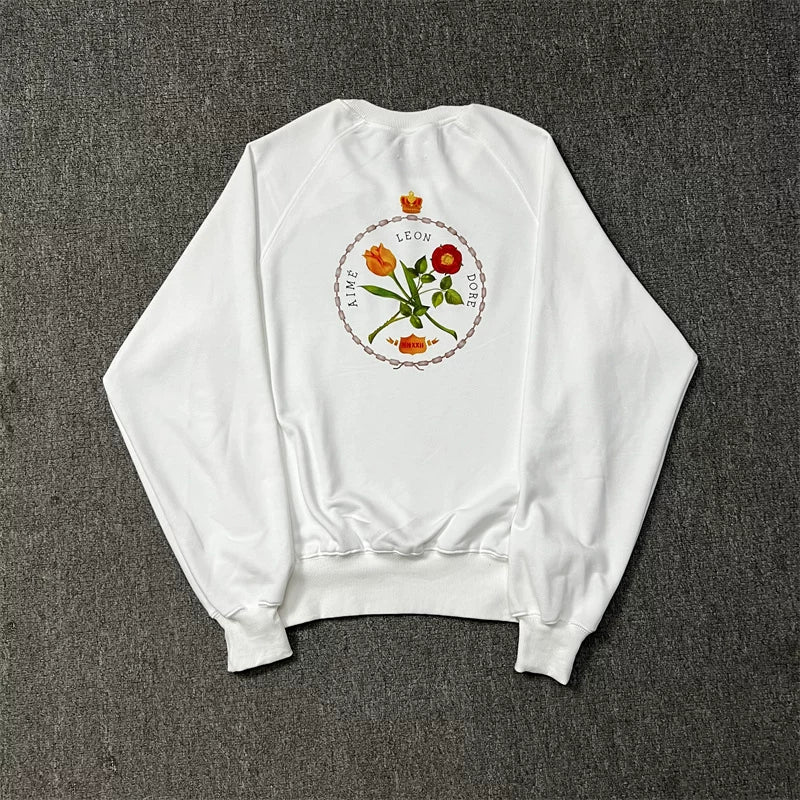 Aimé Leon Dore Floral Graphic Sweatshirt - White
