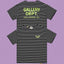 Gallery Dept. Striped Hollywood Logo Short Sleeve T-Shirt - Black/White