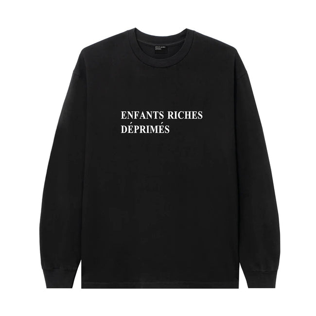 Enfants Riches Déprimés Classic Logo Long-Sleeve - Black Hover Image