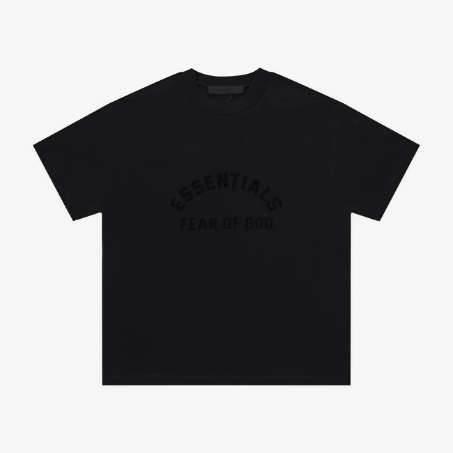 Fear Of God Essentials Arch 3D Double Line Short Sleeve T-Shirt Black Hover Image