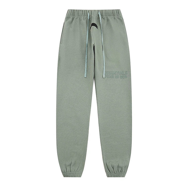 Fear Of God Essentials Tone‑on‑Tone Jogger Pants Dusty Sage Hover Image