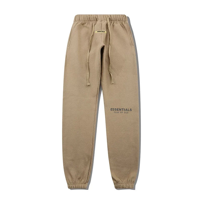 Fear Of God Essentials Side Logo Jogger Pants Khaki Hover Image