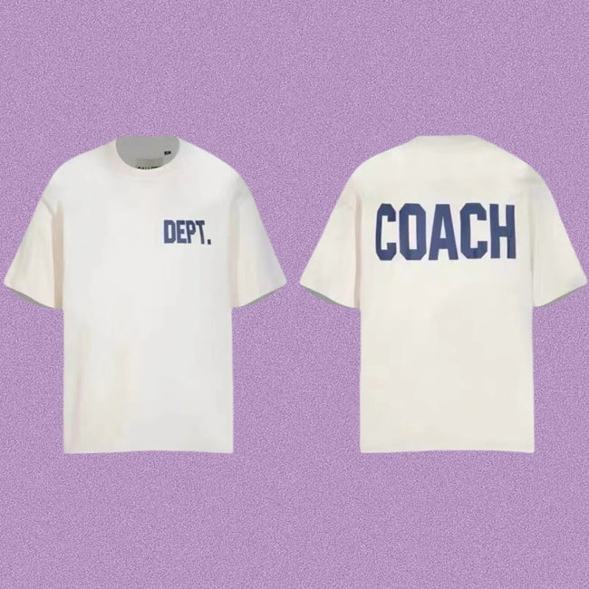 Gallery Dept. x Coach Short Sleeve T-Shirt - Cream/Blue Hover Image