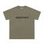 Fear Of God Essentials 3D Chest Logo Short Sleeve T-Shirt Olive Green