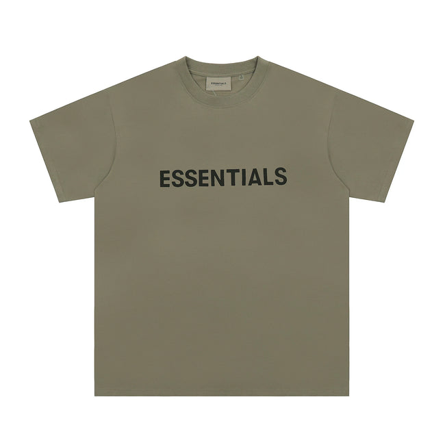 Fear Of God Essentials 3D Chest Logo Short Sleeve T-Shirt Olive Green Hover Image