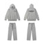 Fear Of God Essentials Hoodie Wide Leg Sweatpants 2‑Piece Set Medium Heather Grey