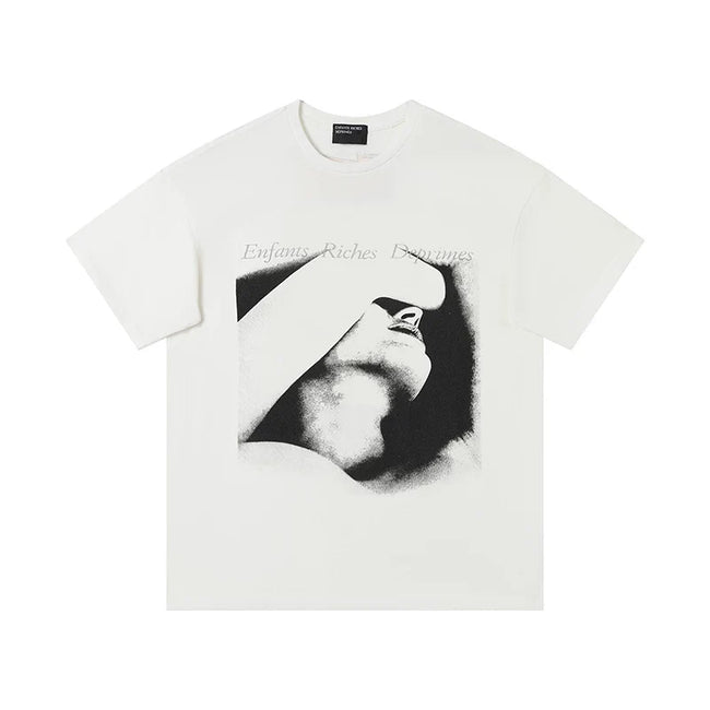 Enfants Riches Déprimés Blindfolded Portrait T-Shirt - Cream Hover Image
