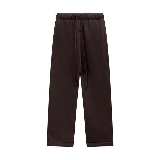 Fear Of God Essentials Silicone Letter Straight‑Leg Sweatpants Dark Brown Hover Image