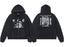 Enfants Riches Déprimés "e-r-d" Logo & Box Print Zip-Up Hoodie - Washed Black