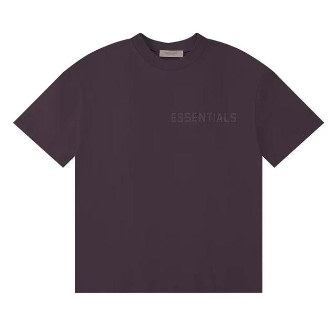 Fear Of God Essentials Chest Logo Short Sleeve T-Shirt Dark Plum Hover Image