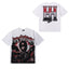Life Hustlers Fire & Wing Graphic Tee - White