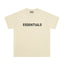 Fear Of God Essentials 3D Chest Logo Short Sleeve T-Shirt Cream