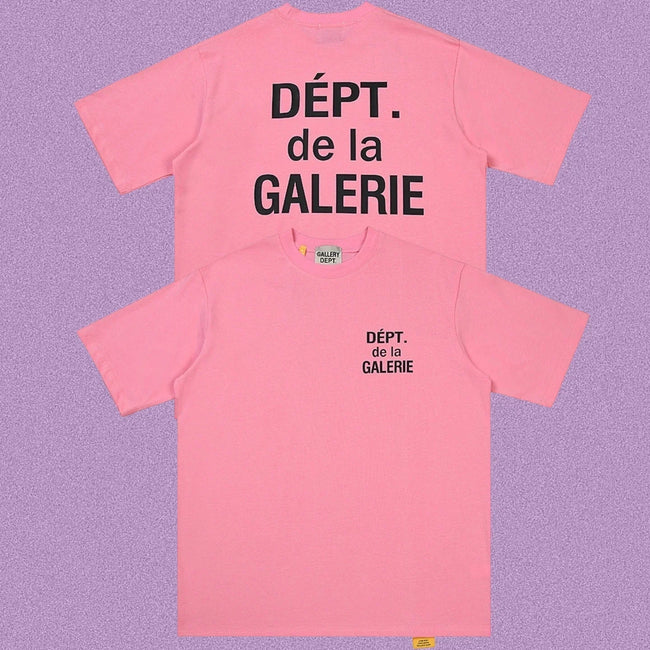 Gallery Dept. DÉPT. de la GALERIE Short Sleeve T-Shirt - Pink/Black Hover Image