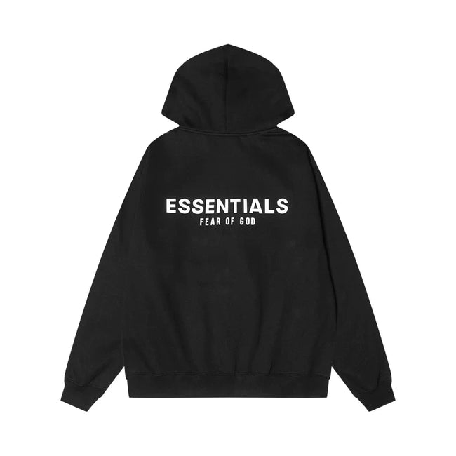 Fear Of God Essentials Back Print Hoodie Black Hover Image