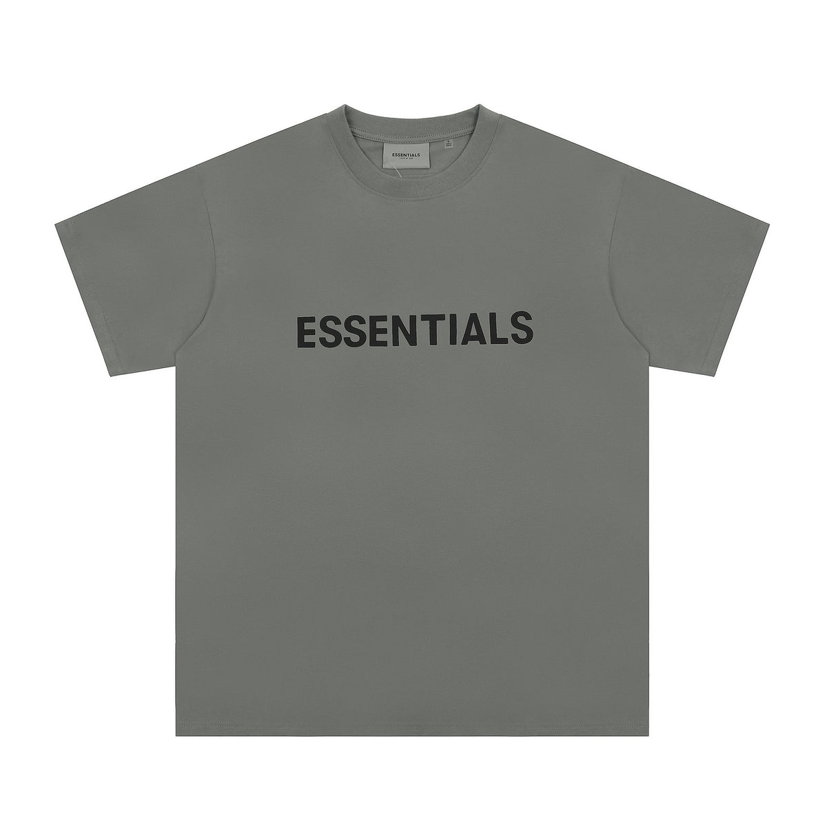 Fear Of God Essentials 3D Chest Logo Short Sleeve T‑Shirt Dusty Grey