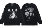 Enfants Riches Déprimés "e r d" Collage Long-Sleeve  - Black