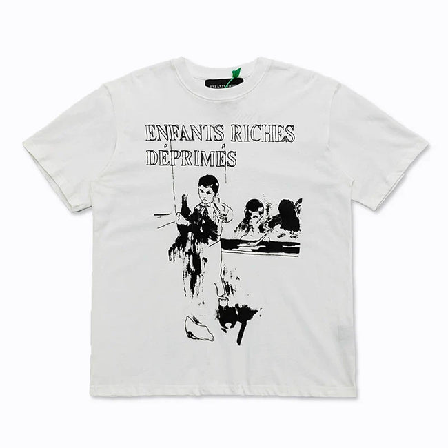 Enfants Riches Déprimés Typography & Figure Illustration T-Shirt - White Hover Image
