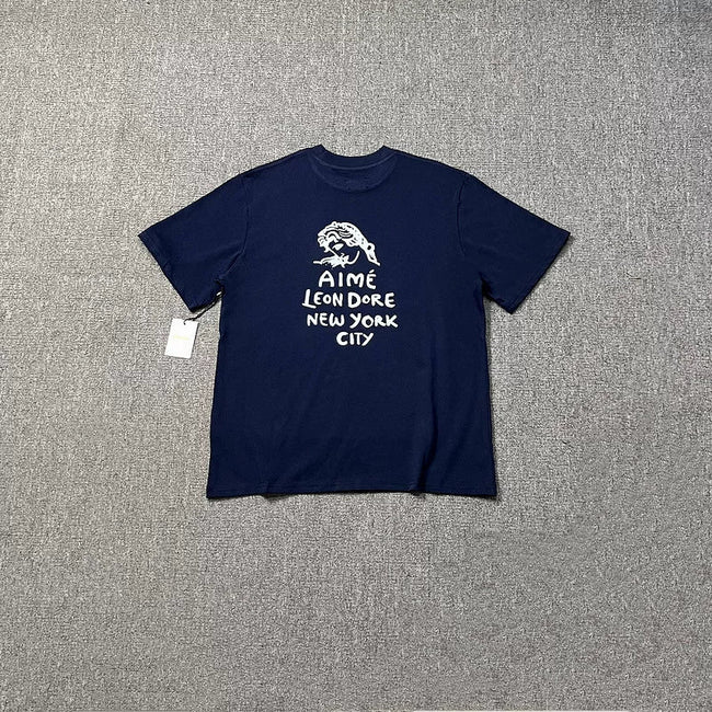 Aimé Leon Dore Figure Graphic Tee - Navy Hover Image