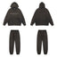 Fear Of God Essentials Tone‑on‑Tone Hoodie & Jogger Tracksuit Set Black