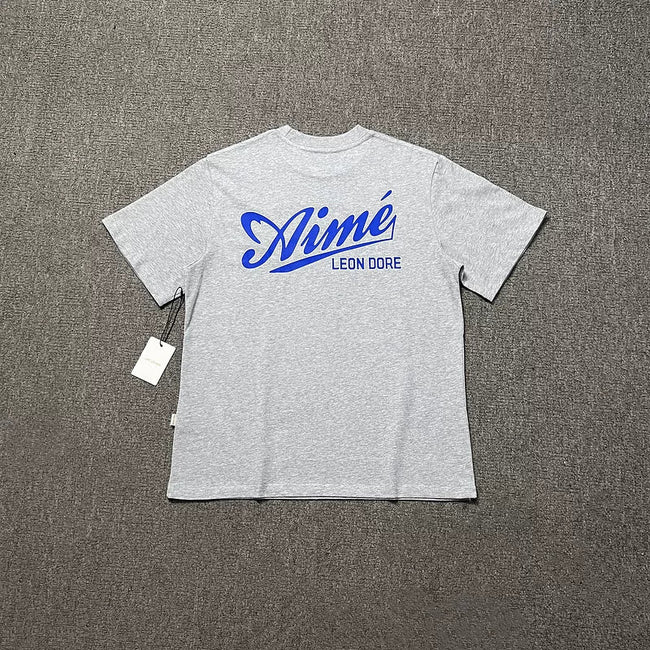 Aimé Leon Dore Script Logo Tee - Heather Grey Hover Image