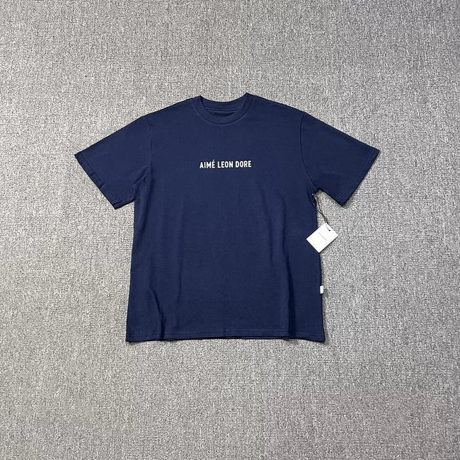 Aimé Leon Dore Small Chest Logo Tee - Navy Hover Image