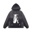 Enfants Riches Déprimés Tie-Dye Portrait Graphic Hoodie - Washed Black