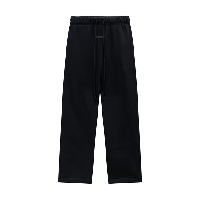 Fear Of God Essentials Silicone Letter Straight‑Leg Sweatpants Black Hover Image