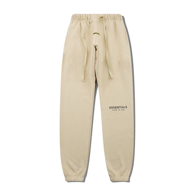 Fear Of God Essentials Side Logo Jogger Pants Cream Hover Image
