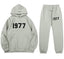 Fear Of God Essentials 1977 Plush Hoodie & Jogger Tracksuit Set Sage Green