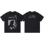 Enfants Riches Déprimés Hebrew Typography & Portrait T-Shirt - Black