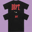 Gallery Dept. Arch Logo Short Sleeve T-Shirt - Black/Red