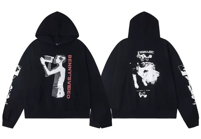 Enfants Riches Déprimés "Benny's Video" Graphic Hoodie - Black Hover Image