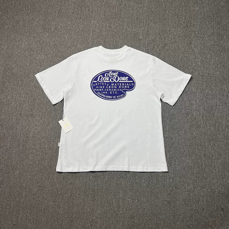 Aimé Leon Dore Oval Badge Graphic Tee - White