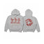 Enfants Riches Déprimés Red Military Graphic Hoodie - Light Grey