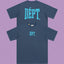 Gallery Dept. Arch Logo Short Sleeve T-Shirt - Blue-Grey/Cyan
