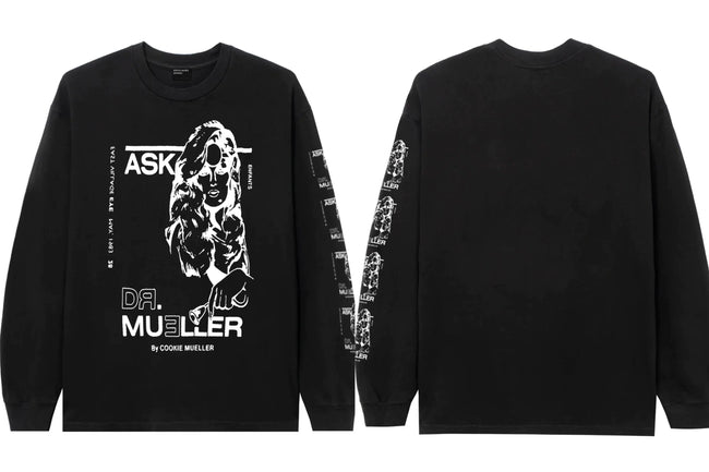 Enfants Riches Déprimés "Cookie Mueller" Graphic Long-Sleeve - Black Hover Image