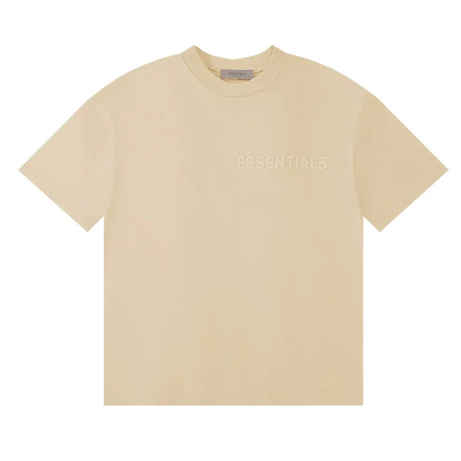 Fear Of God Essentials Chest Logo Short Sleeve T‑Shirt Soft Beige Hover Image