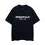 Fear Of God Essentials Double Line Back Logo Oversized T‑Shirt Black